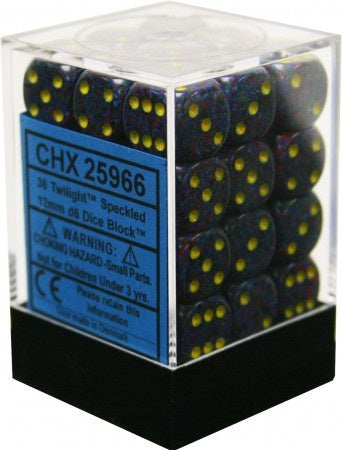 Chessex - Speckled 12mm D6 Set - Twilight (CHX25966) - Good Games