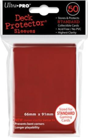 Sleeves Ultra Pro Standard Red (50CT) - Good Games