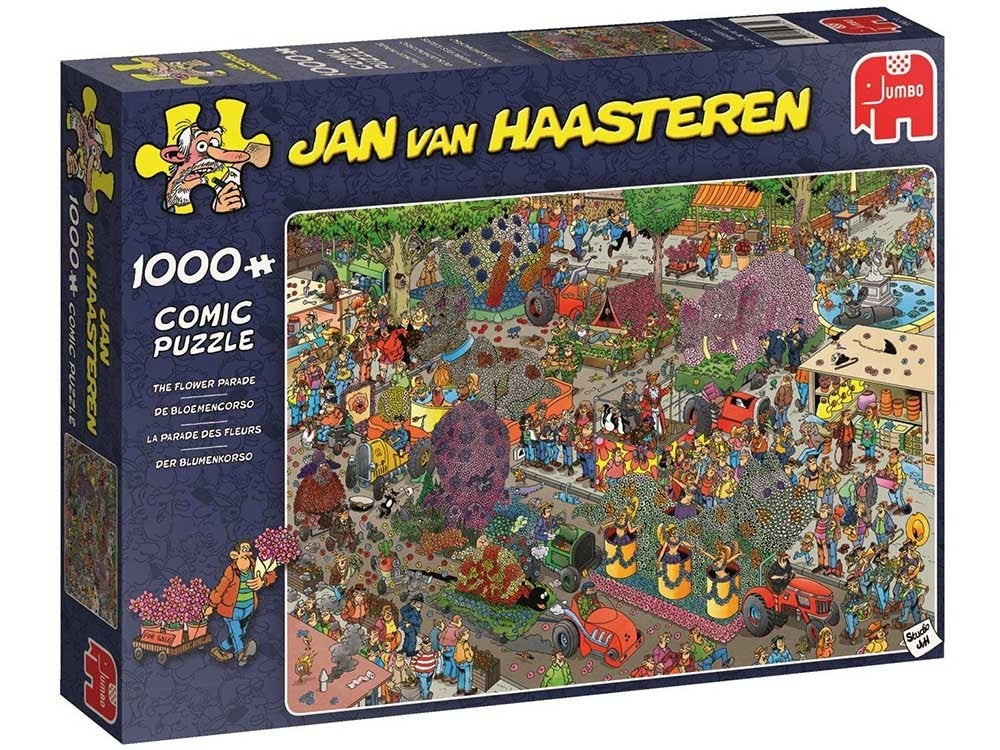 Jan Van Haasteren - The Flower Parade 1000 Piece Jigsaw - Good Games