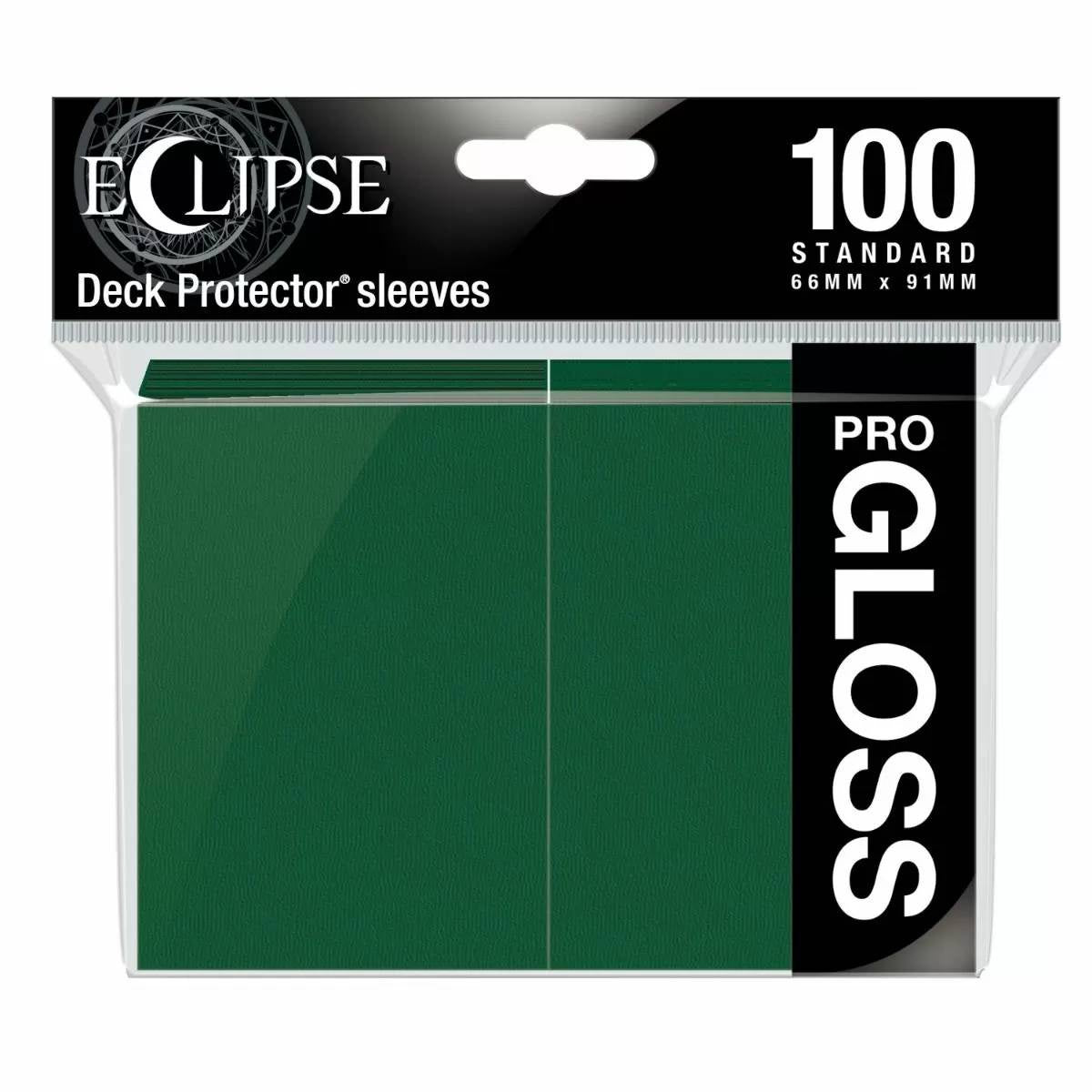 Eclipse Gloss Standard Sleeves Forest Green (100) - Good Games