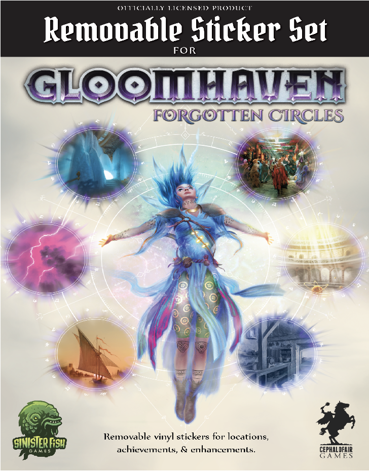 Gloomhaven Removable Sticker Set Forgotten Circles - Good Games