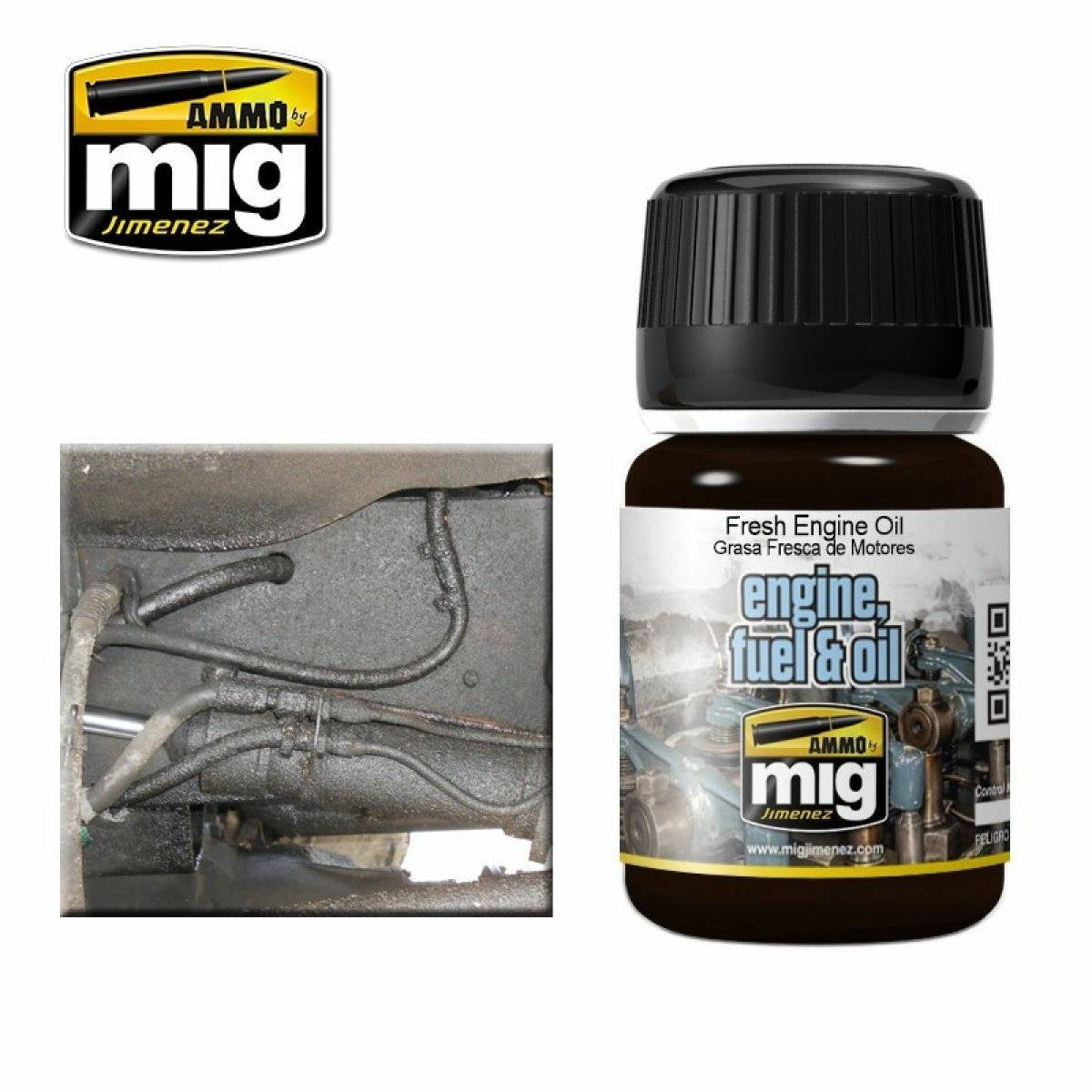 Ammo by MIG Enamel Effects Fresh Engine Oil 35ml - Good Games