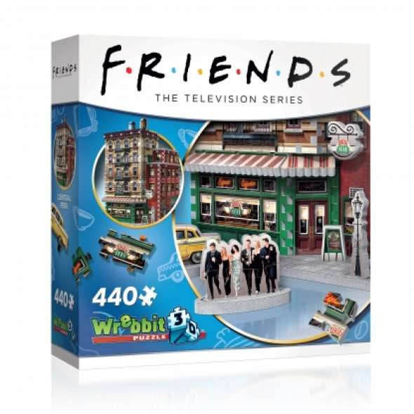 Wrebbit - Friends Central Perk 440 Piece 3D Jigsaw - Good Games
