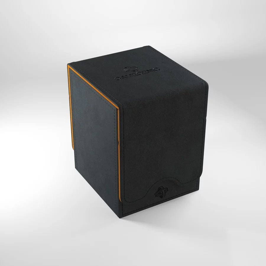 Gamegenic - Squire 100+ XL Convertible 2021 Black/Orange Deck Box - Good Games
