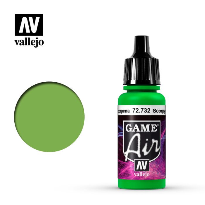 Vallejo Game Air - Scorpy Green 17ml Acrylic Paint (AV72732) - Good Games