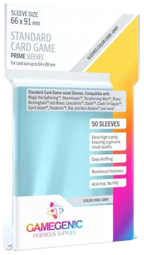 Gamegenic Prime Board Game Sleeves - Standard Size(66mmx91mm)(50) - Good Games