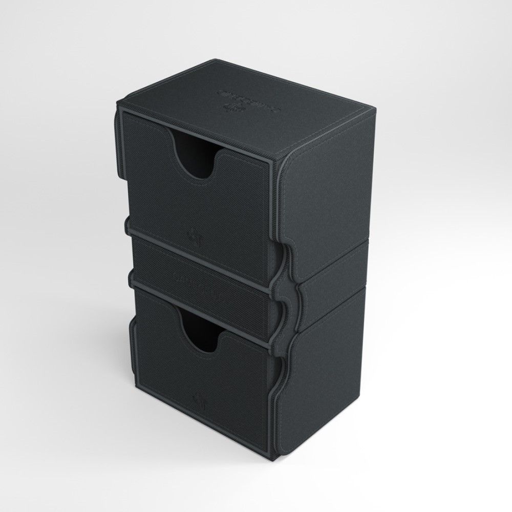 Gamegenic - Stronghold 200+ Convertible Deck Box - Black - Good Games