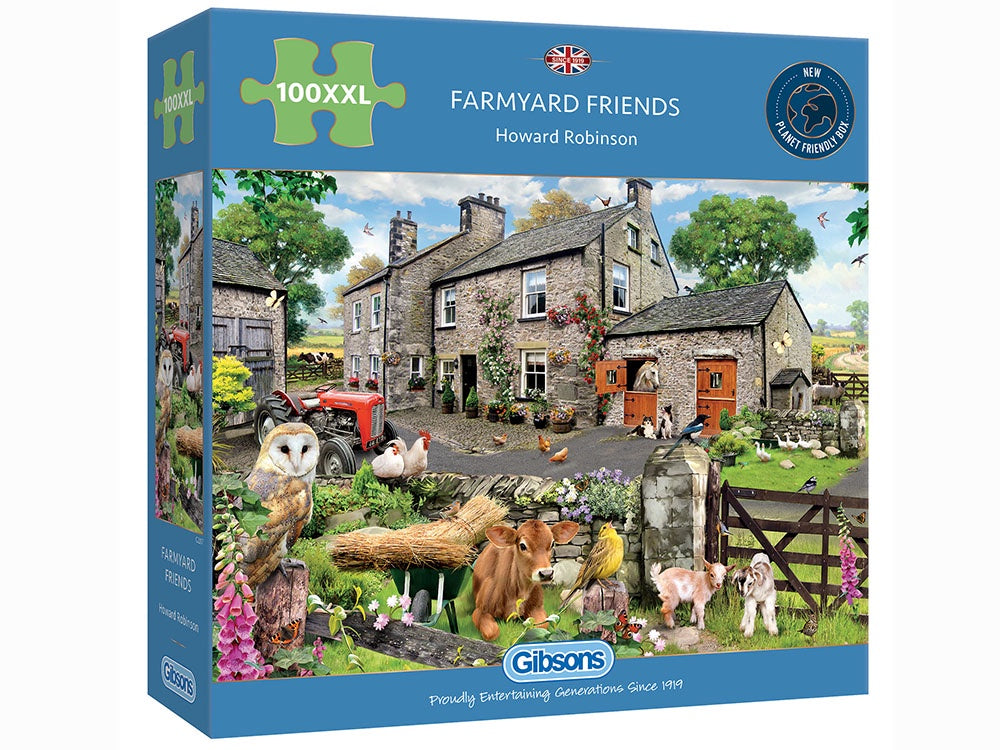 Gibsons - Farmyard Friends 100 Piece XXL Jigsaw - Good Games
