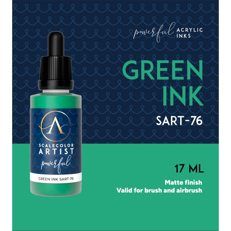 Scale 75 Scalecolor Artist Green Ink 20ml - Good Games