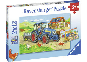 Ravensburger - Hard At Work - 2x12 Piece Jigsaw - Good Games
