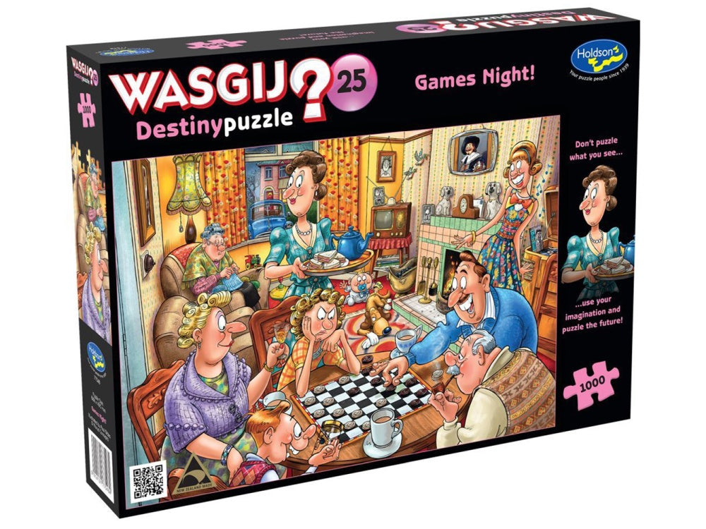 Wasgij Destiny 25 Games Night 1000 Piece Jigsaw - Good Games