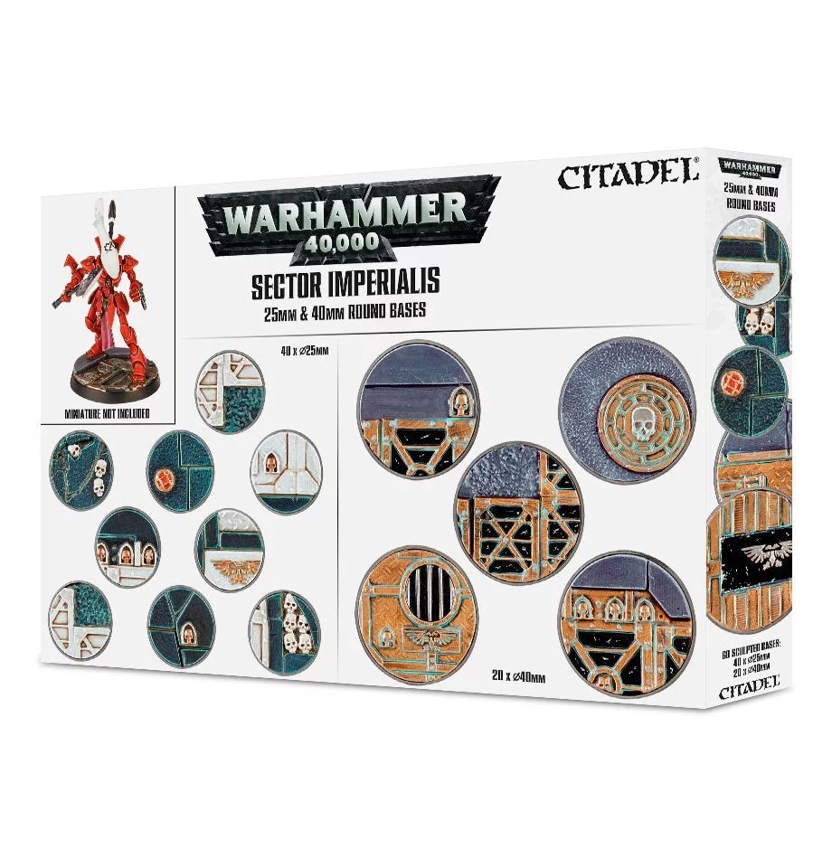 Sector Imperialis: 25 & 40mm Round Bases (66-92) - Good Games