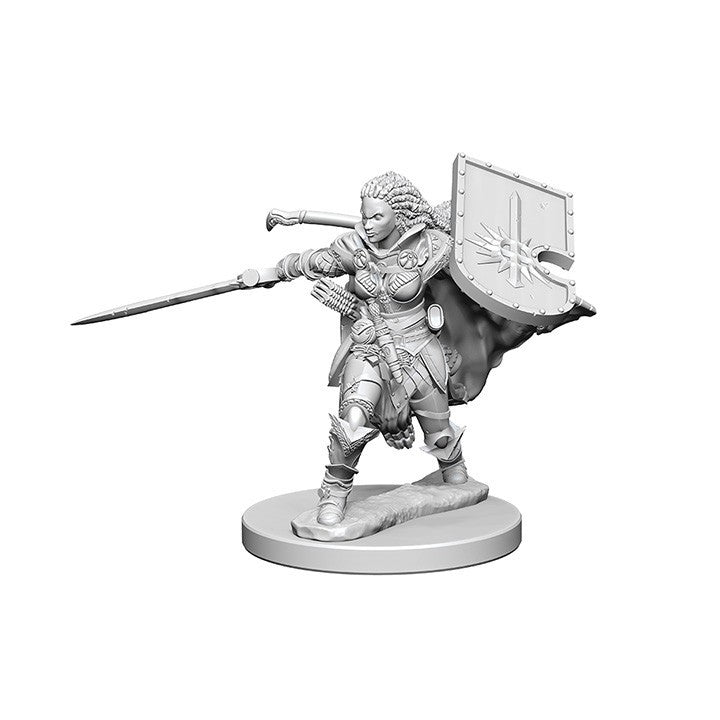 Pathfinder Deep Cuts Unpainted Miniatures Human Female Paladin - Good Games