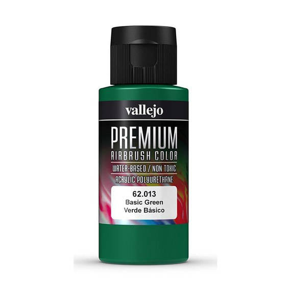 Vallejo Premium Colour - Basic Green 60ml Acrylic Paint (AV62013) - Good Games