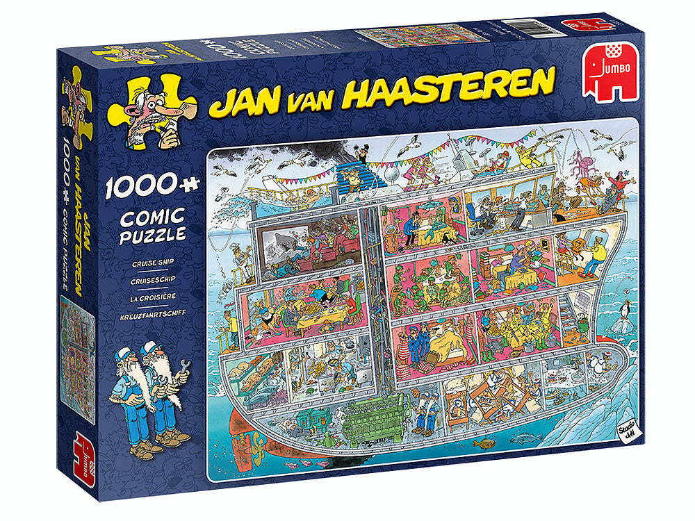 Jan Van Haasteren - Cruise Ship 1000 Piece Jigsaw - Good Games