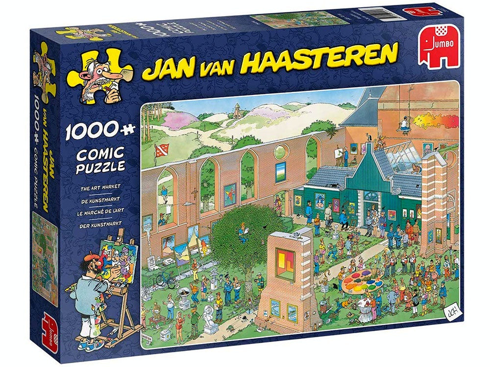 Jan Van Haasteren - The Art Market 1000 Piece Jigsaw - Good Games