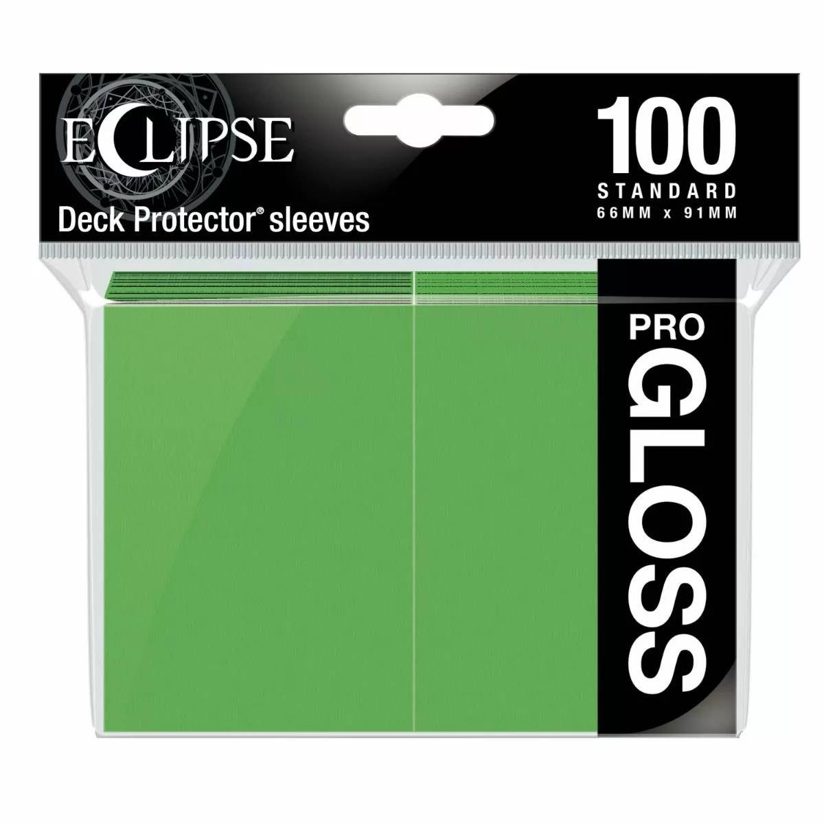 Eclipse Gloss Standard Sleeves Lime Green (100) - Good Games