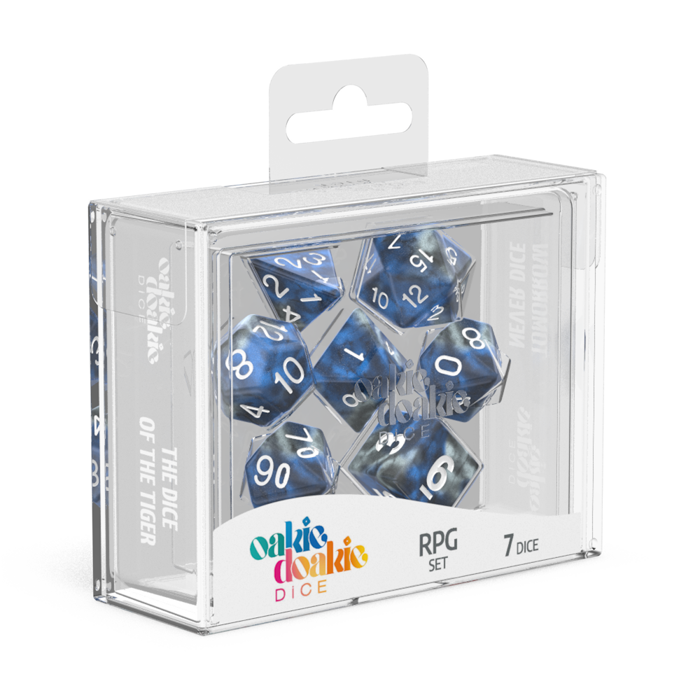 Oakie Doakie Dice - RPG Set Gemidice Liquid Steel (7) - Good Games