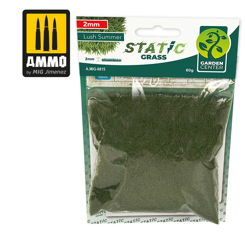 Ammo by MIG Dioramas - Static Grass - Lush Summer - 2mm - Good Games