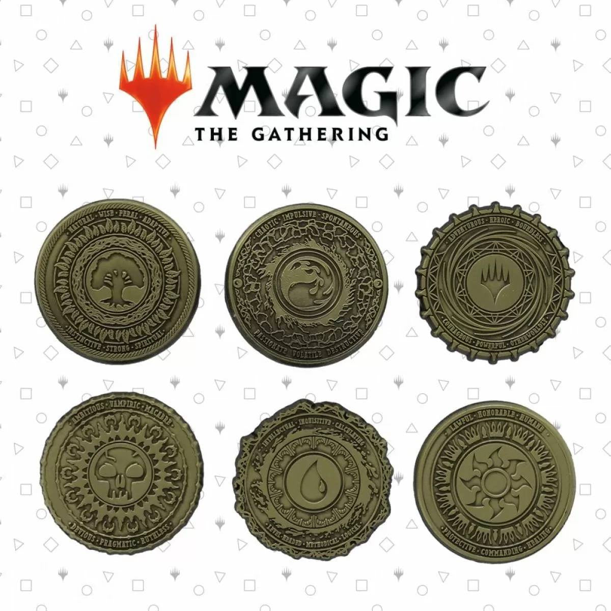 Magic the Gathering Set of 6 Limited Edition Mana Symbol Pin Badges - Good Games