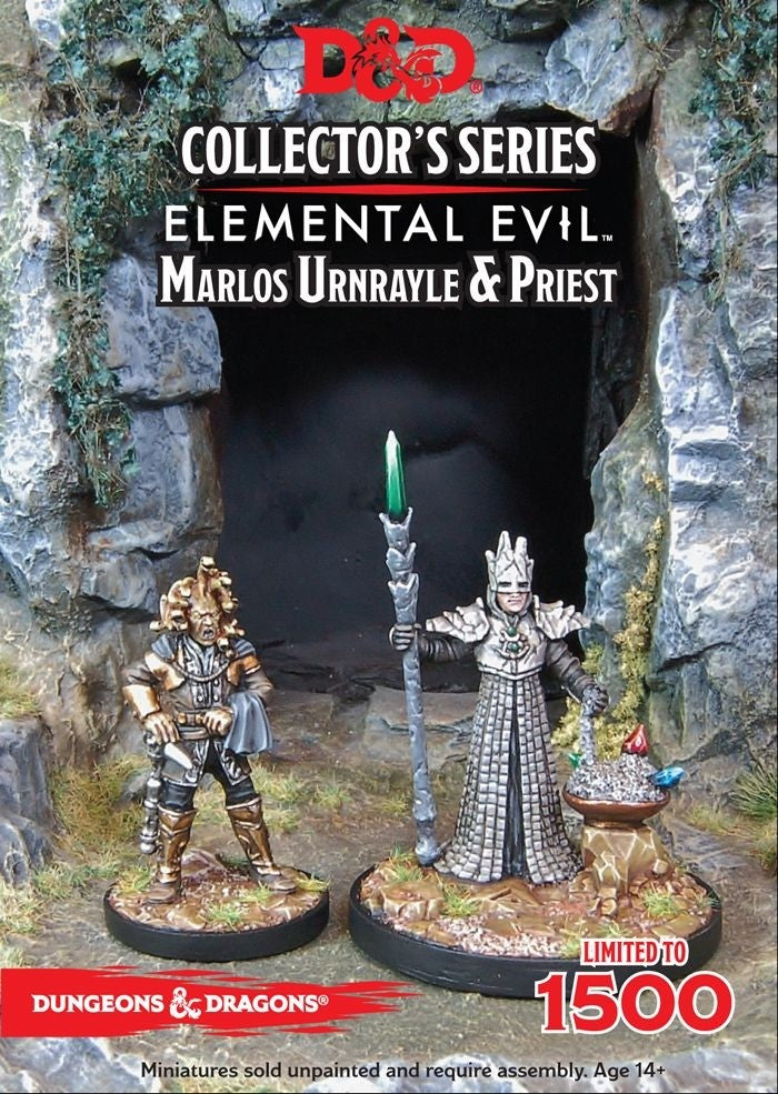 D&D Elemental Evil Marlos Urnrayle & Earth Priest (2 Figs) - Good Games