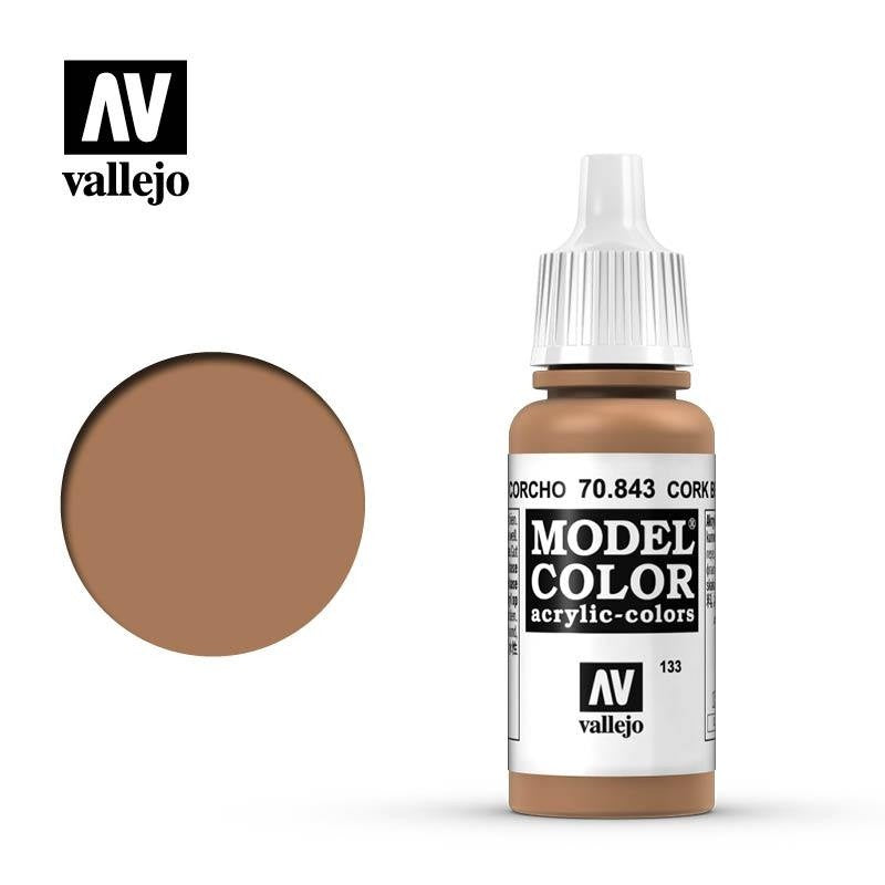 Vallejo Model Colour - Cork Brown 17ml Acrylic Paint (AV70843) - Good Games