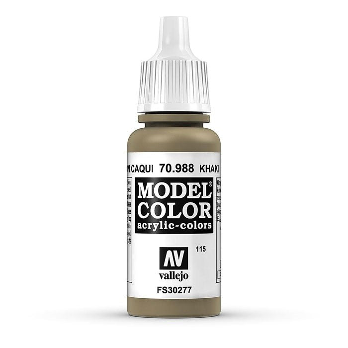 Vallejo Model Colour - Khaki 17ml Acrylic Paint (AV70988) - Good Games