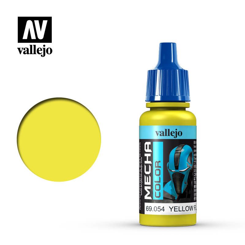 Vallejo Mecha Colour - Yellow Fluorescent 17ml Acrylic Paint (AV69054) - Good Games