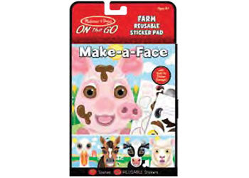 Melissa & Doug - On The Go - Reusable Stickers - Farm - Good Games