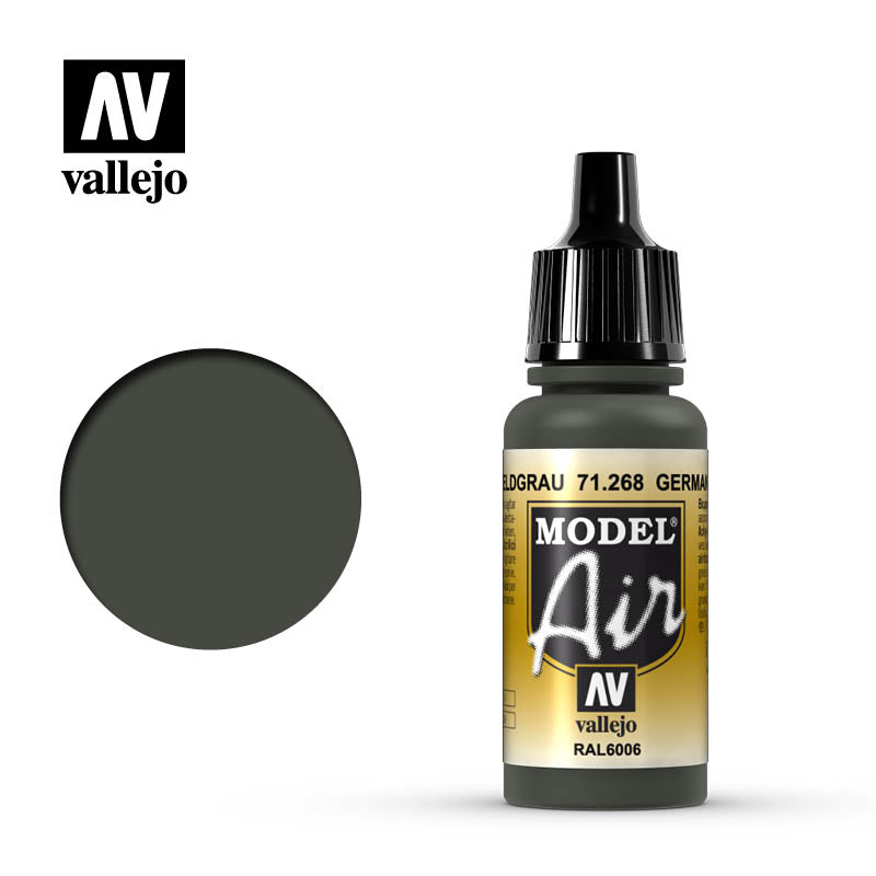 Vallejo Model Air - German Grey 17ml Acrylic Paint (AV71268) - Good Games