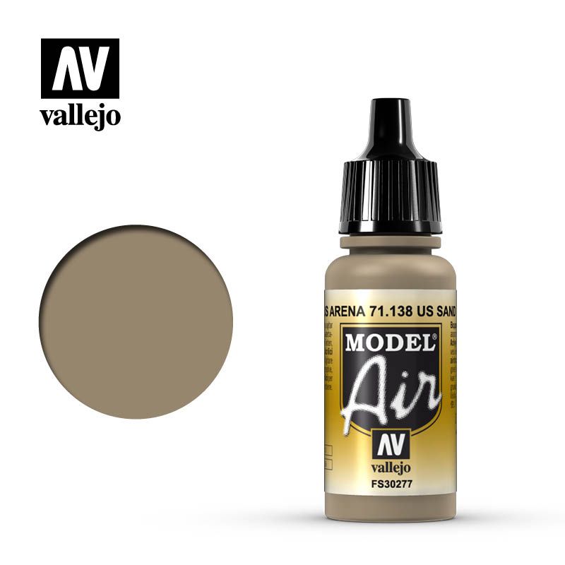 Vallejo Model Air - Us Sand 17ml Acrylic Paint (AV71138) - Good Games