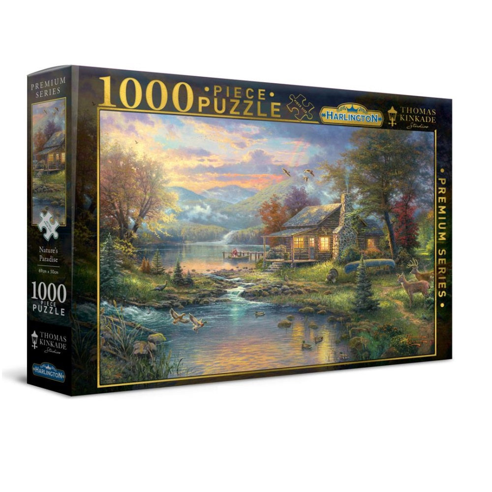 Harlington - Thomas Kinkade Natures Paradise 1000 Piece Jigsaw - Good Games