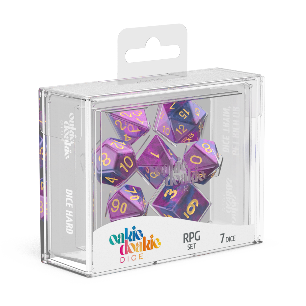 Oakie Doakie Dice - RPG Set Gemidice Amethyst (7) - Good Games