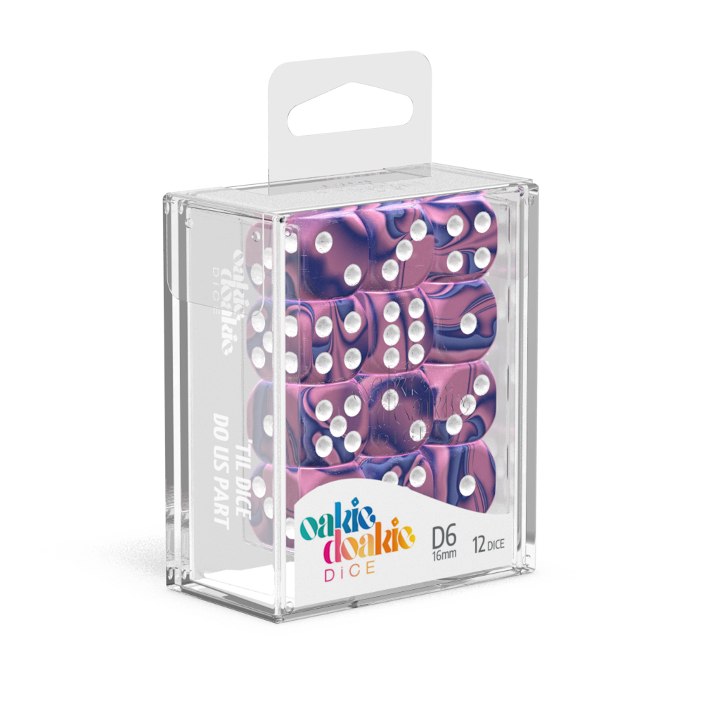 Oakie Doakie Dice - D6 16mm Gemidice Venus (12) - Good Games