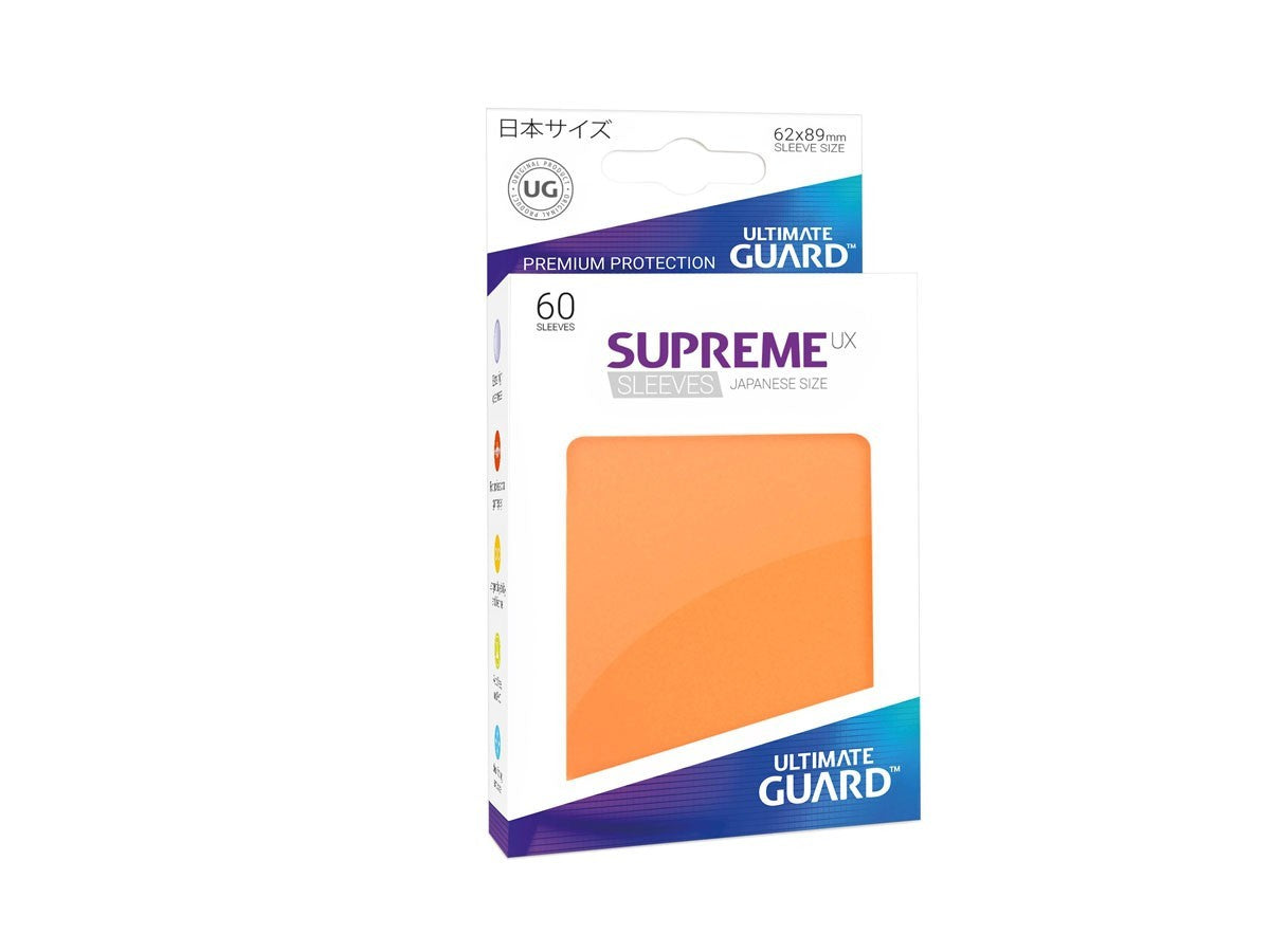 Ultimate Guard - Supreme UX Japanese Size Sleeves Orange (60) - Good Games