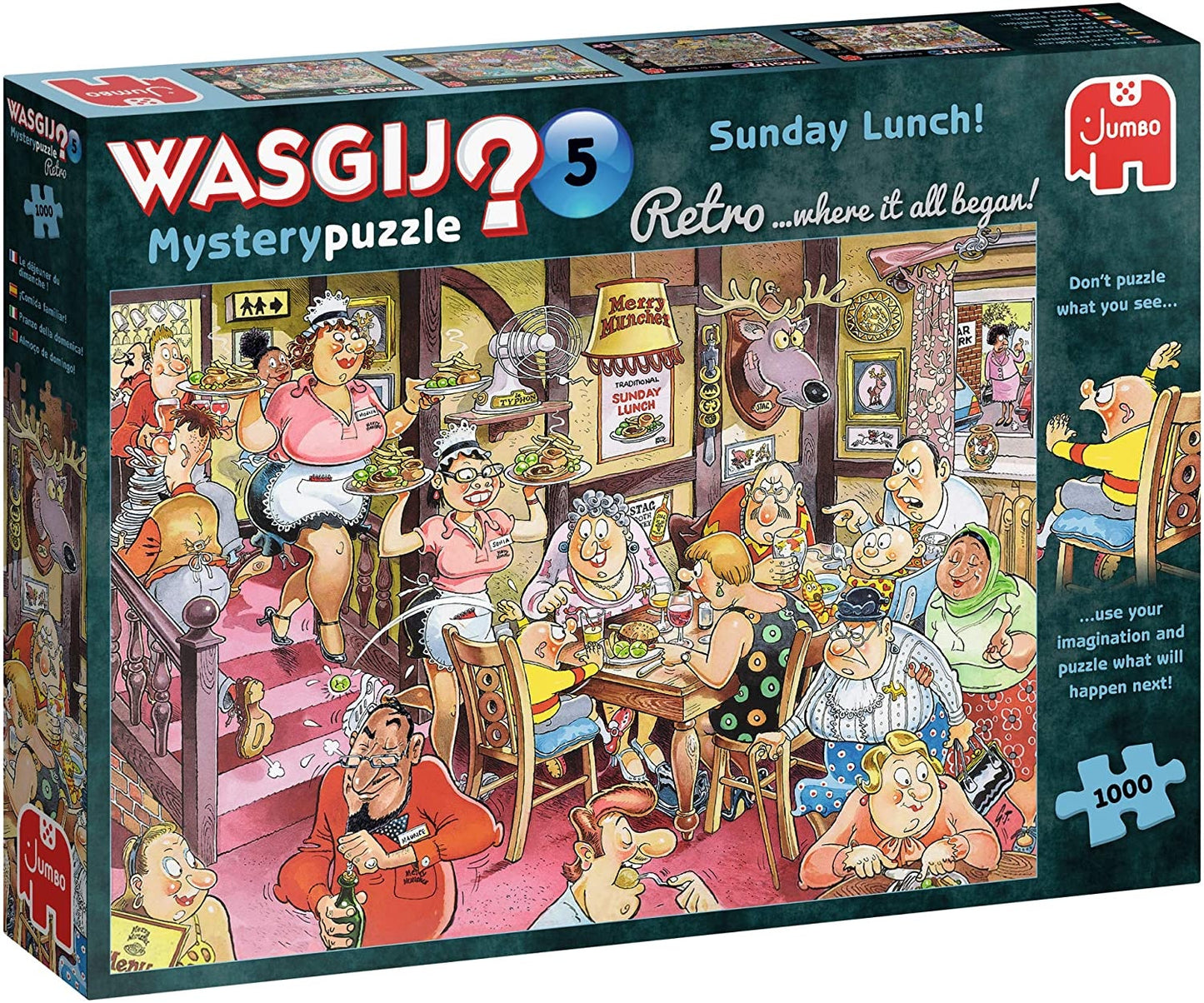 Wasgij? Retro Mystery 5 - Sunday Lunch 1000 Piece Jigsaw - Good Games