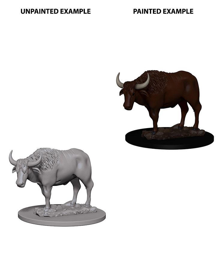 Pathfinder Deep Cuts Unpainted Minis Oxen - Good Games
