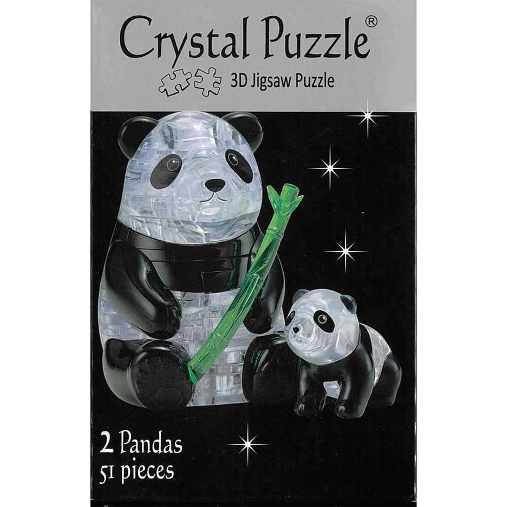 3D Panda Pair Crystal Puzzle - Good Games
