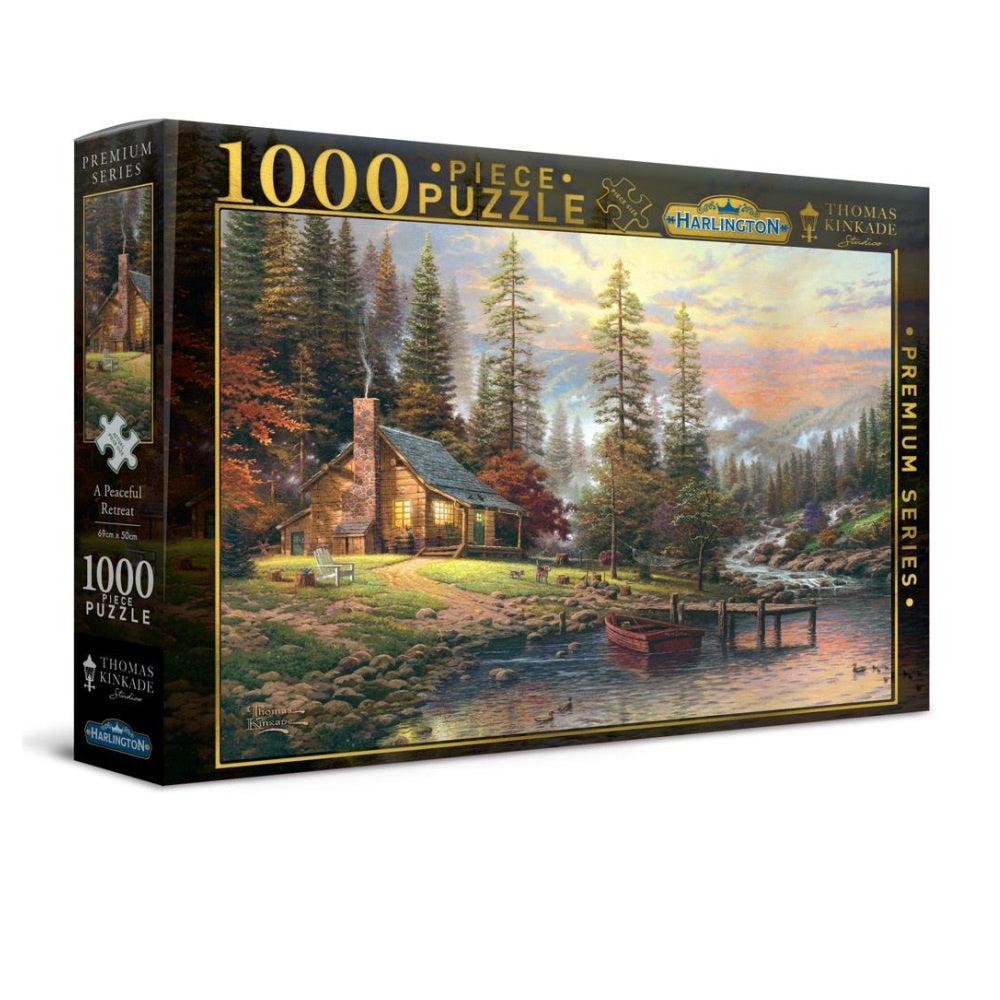Harlington - Thomas Kinkade A Peaceful Retreat 1000 Piece Jigsaw - Good Games
