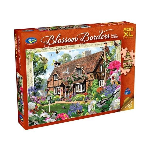Holdson - Peony Cottage Blossom Borders 500 Piece Jigsaw Xl Jigsaw - Good Games