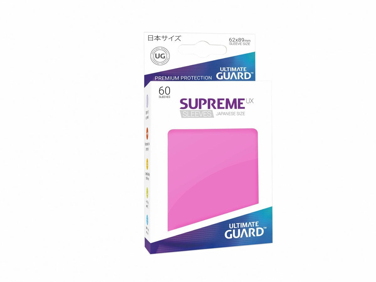 Ultimate Guard - Supreme UX Japanese Size Sleeves Pink (60) - Good Games