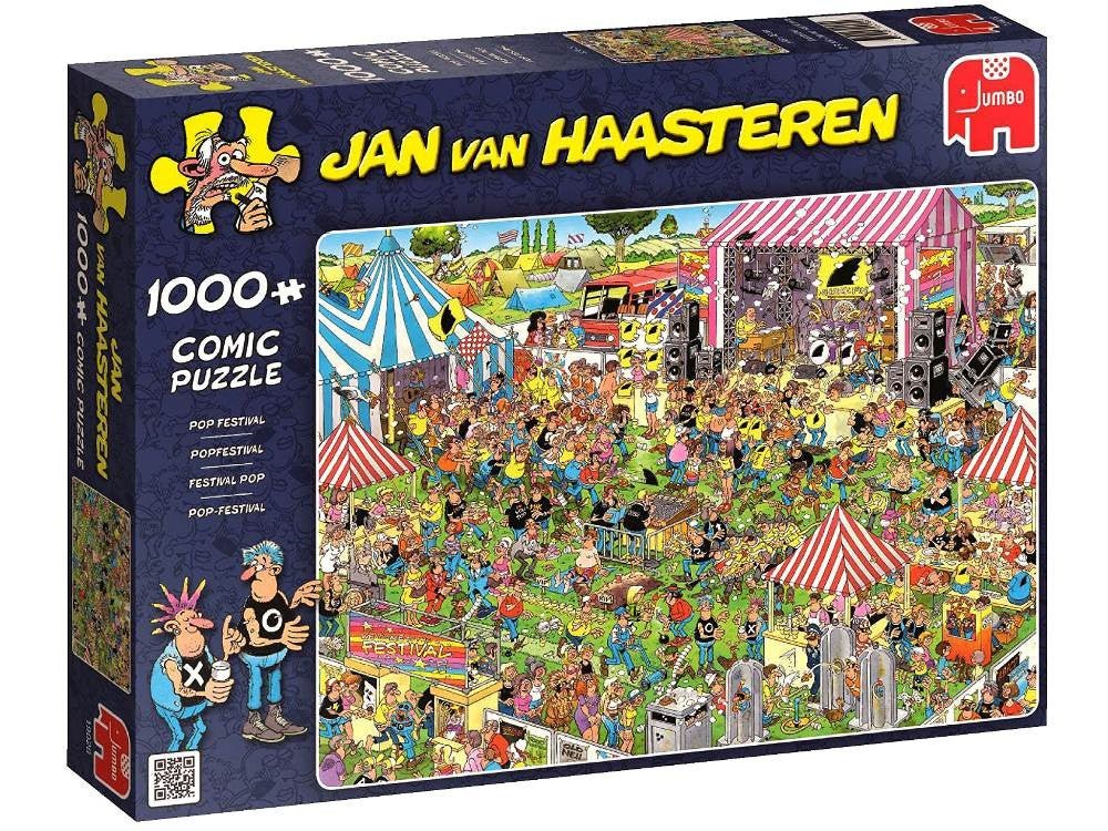 Jan Van Haasteren - Pop Festival - 1000 Piece Jigsaw - Good Games