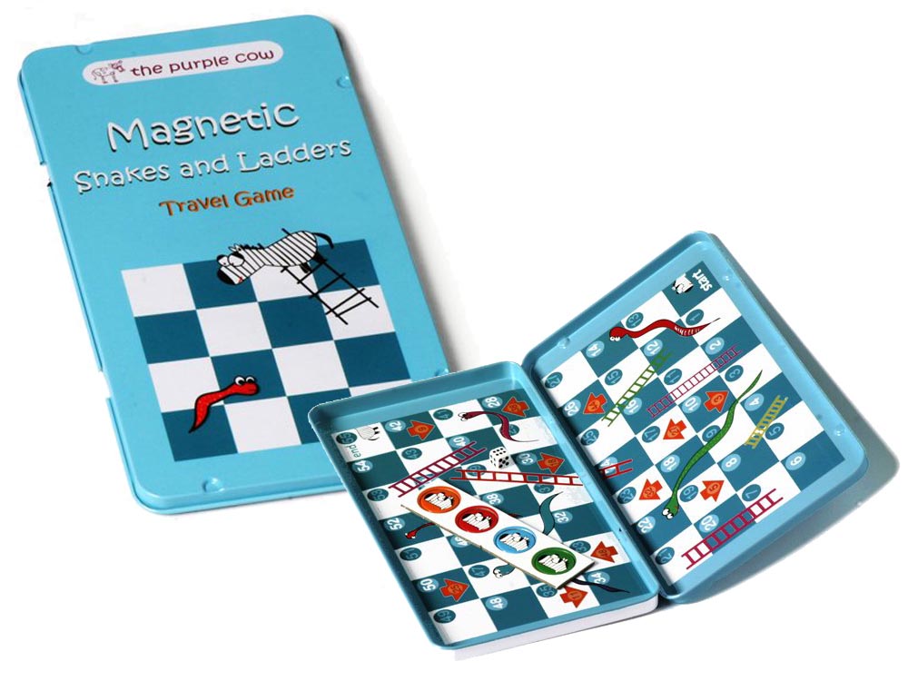 Magnetic Games Tins - Magnetic Snakes and Ladders - Good Games
