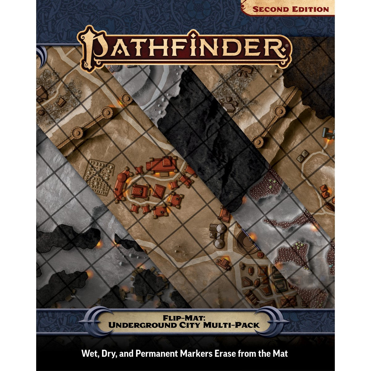 Pathfinder Second Edition - Flip-Mat: Underground City Multi-Pack - Good Games