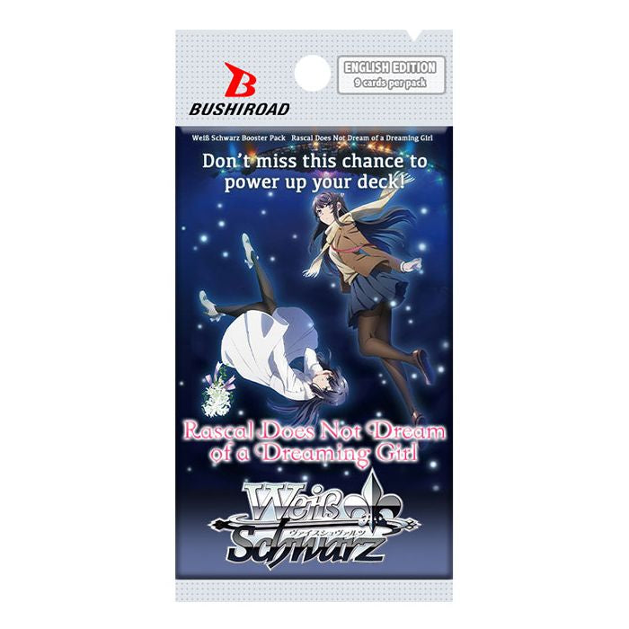 Weiss Schwarz - Rascal Does Not Dream of a Dreaming Girl Booster Pack - Good Games