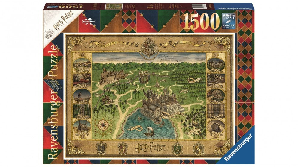Ravensburger - Harry Potter Hogwarts Map 1500 Piece Jigsaw - Good Games