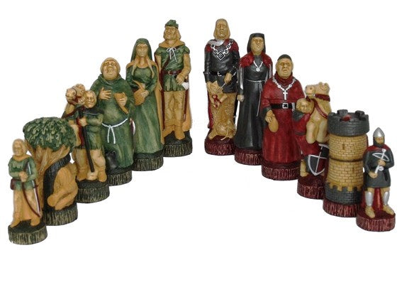 Robin Hood Resin Chess Pieces Dal Rossi - Good Games