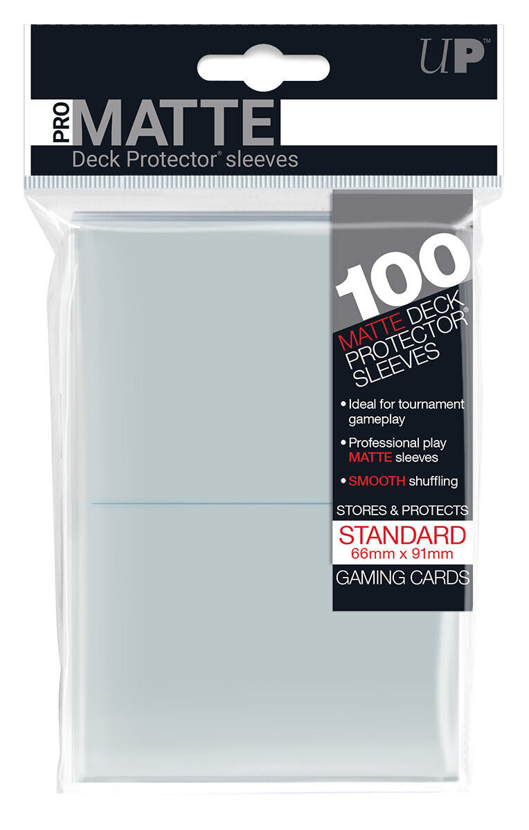 Ultra Pro Standard Deck Protector 100ct Pro-Matte Clear - Good Games