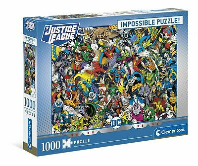 Clementoni - DC Comics Impossible Puzzle 1000 Piece Jigsaw - Good Games