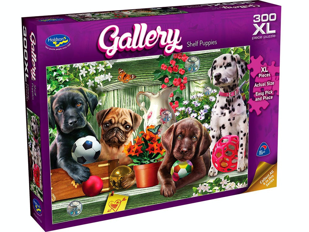 Holdson - Shelf Puppies Gallery 300 Piece Xl Jigsaw - Good Games
